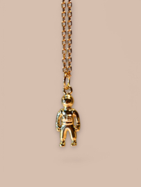Man On The Moon Necklace Gold Plated