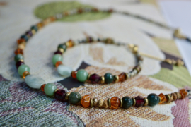 Autumn Treasures – Edelsteen Ketting & Armband Set