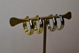 Hoop Earrings Large Gold Vermeil