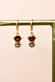 Celestial Ember Oorbellen - Gold Plated