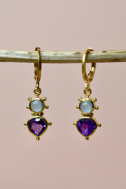 Celestial Radiance Oorbellen - Gold Plated