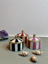 Pink Striped Circus Box Small