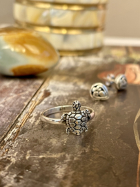 Sea Turtle Ring Sterling Silver