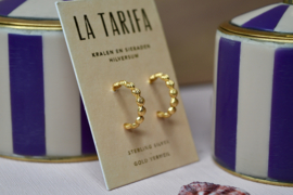 Half Hoop Shell Earstuds Gold Vermeil