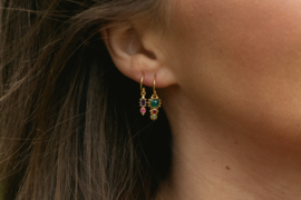 Hanging Komi Labradorite Gold Vermeil Earrings / Muja Juma