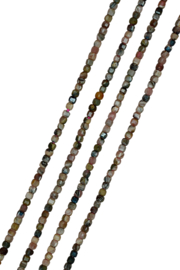 Rhodoniet 2 mm Facet Kubus Kralen