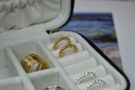 Threads Ring - Stainless Steel Goud