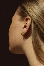 Heart Huggie Hoops Gold Vermeil
