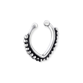 Dotted Nose Clip Sterling Silver
