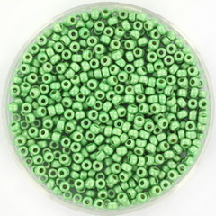 Miyuki Rocailles 2 mm Duracoat Galvanized Matte Dark Mint Green 11-4214F