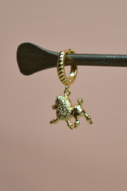 Le Caniche Single Hoop - Gold Plated