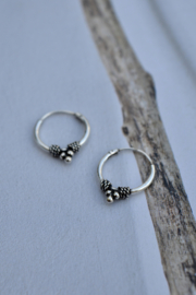 Bali Hoops Sterling Silver