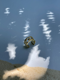 Moon & Stars Earcuff Gold Vermeil