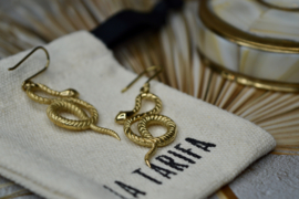 Snake Earrings Brass