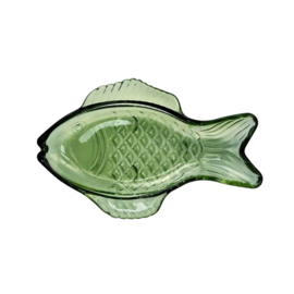 Glass Fish Tray Green / Madam Stoltz