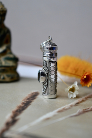 Sukma Blauw Topaas Prayer Box - Sterling Zilver