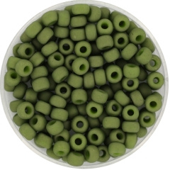 Miyuki Rocailles 4 mm opaque Matte Olive 6-2318