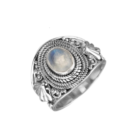 Moonstone Ring Sterling Silver