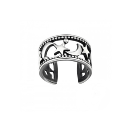 Moon & Stars Earcuff Sterling Silver