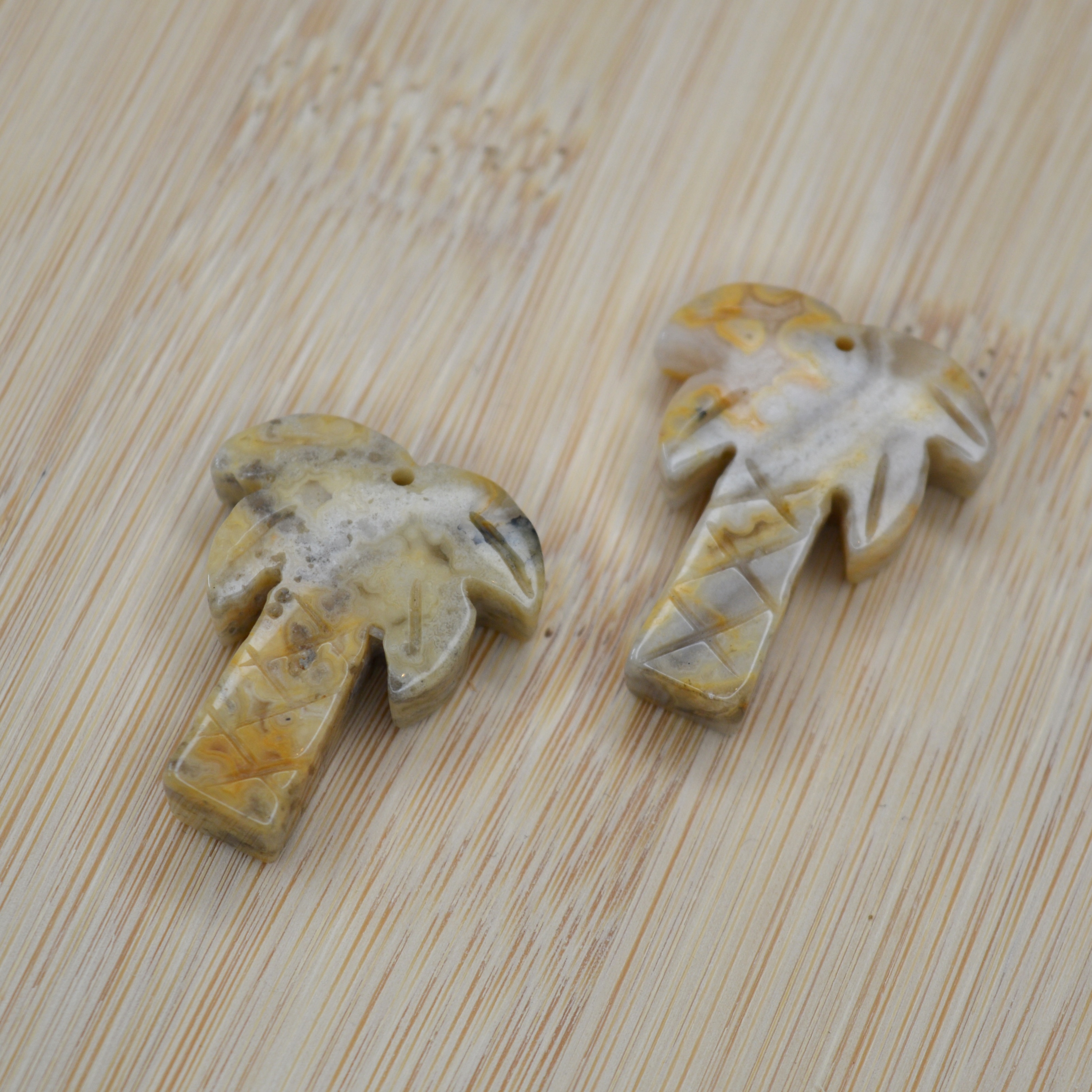 Agate Palm Pendant