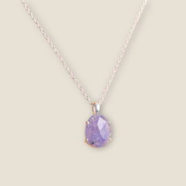 Tanzanite Necklace Sterling Silver