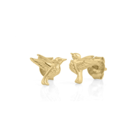 Kolibri Oorstekers - Gold Vermeil