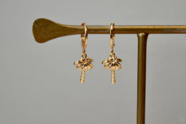 Palm Tree Single Earring Gold Plated