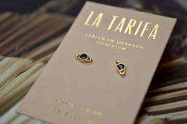 Saturn Earstuds Gold Vermeil