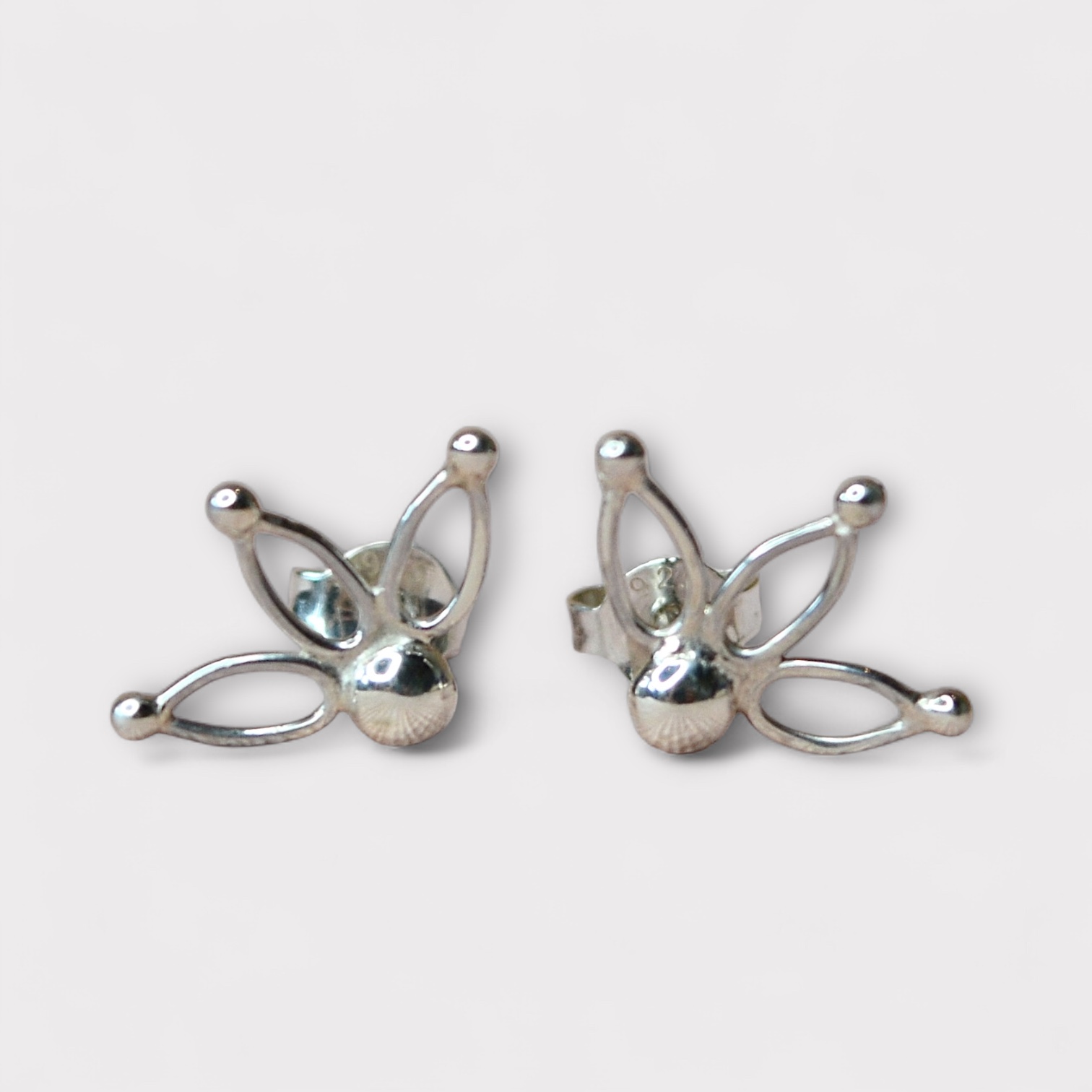 Lotus Ear Studs Sterling SIlver