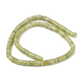 Jade 4 x 2 mm Disk Kralen