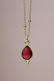 Sundara Roze Toermalijn Ketting - Gold Plated