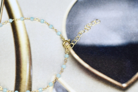 Amazonite Harmonic Bracelet / Gold Vermeil