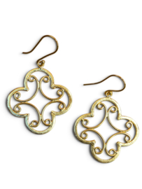 Boho Klaver Oorbellen - Gold Plated