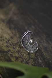 Dotted Bali Ring Sterling Silver