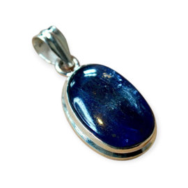 Deep Blue Kyanite Hanger - Sterling Zilver