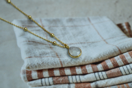 Maansteen Rani Drops Ketting - Gold Plated