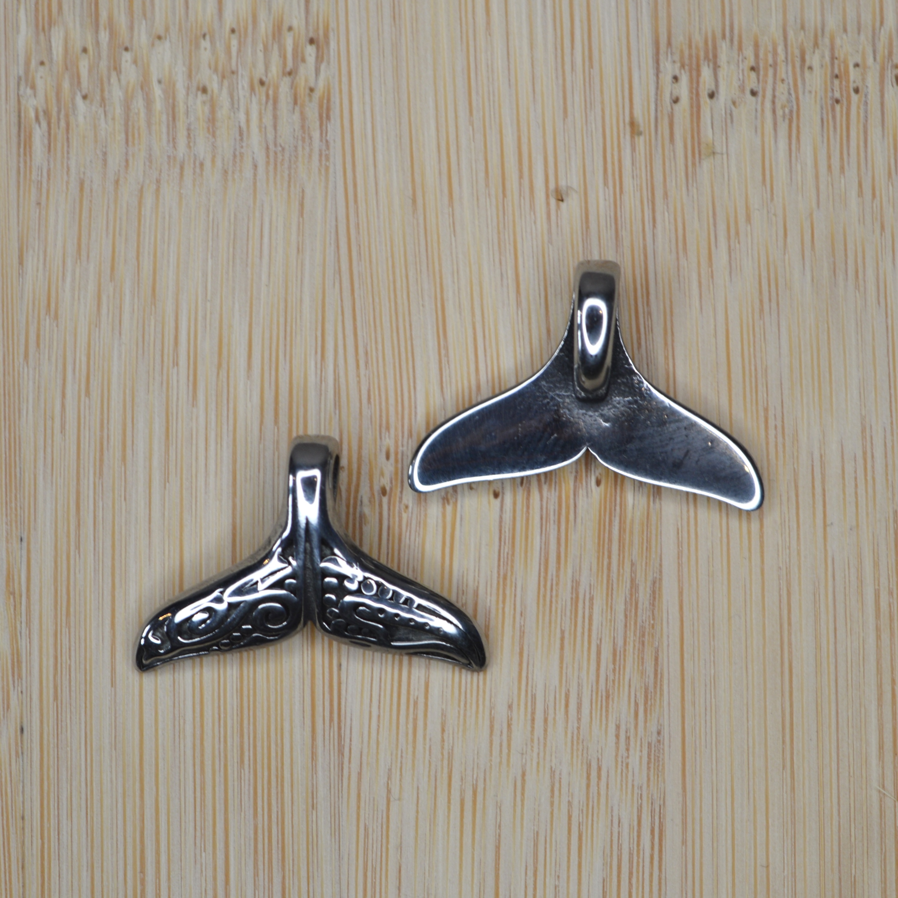 Whale Tail Pendant Stainless Steel