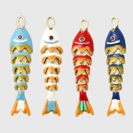 Tropische Vis Bedel - Gold Plated