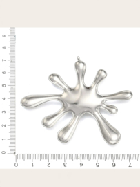 Splash Charm/ Pendant – Silver Stainless Steel