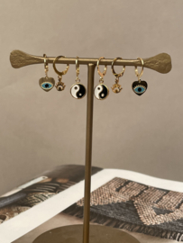 Single Heart & Eye Earring