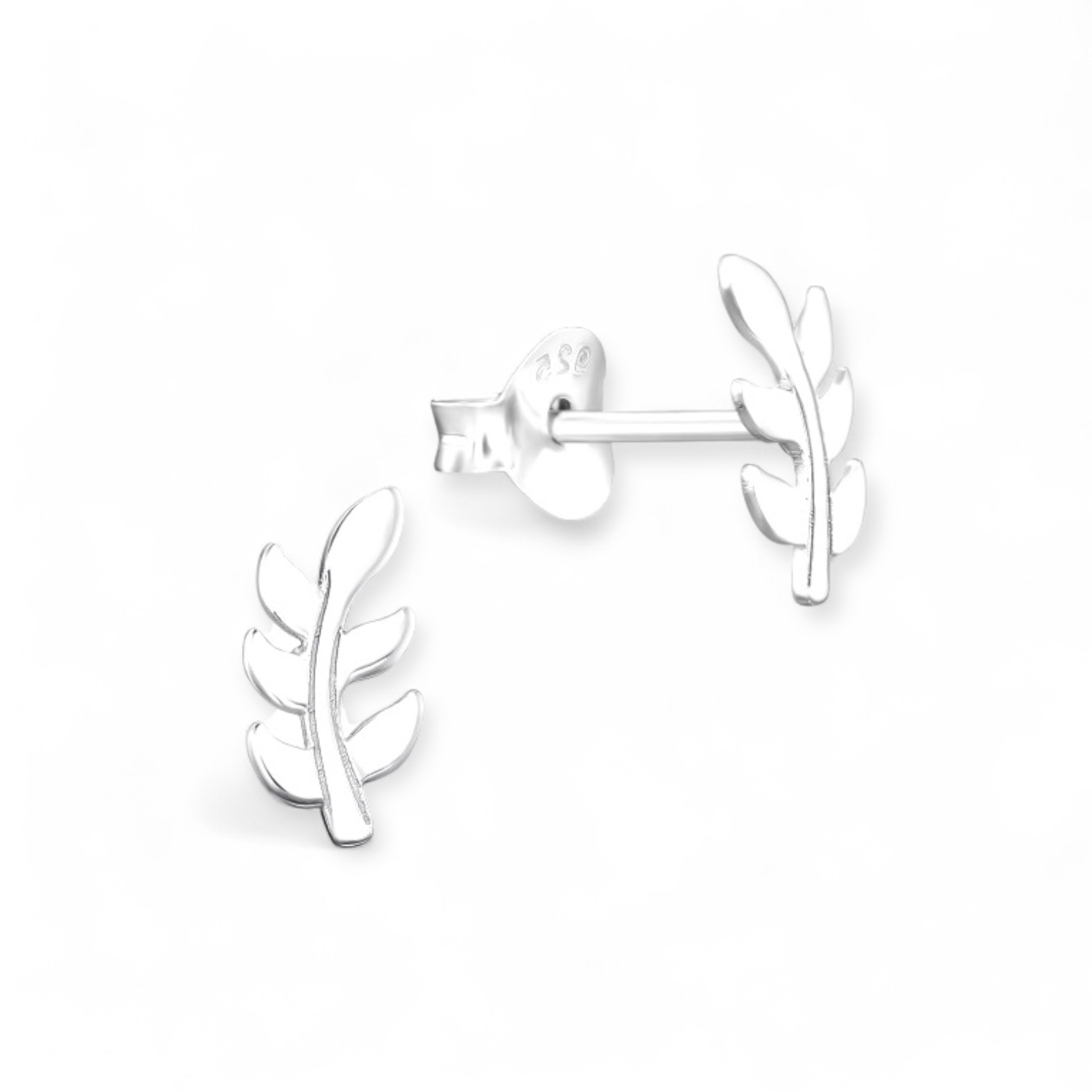 Leaf Earstuds Sterling Silver