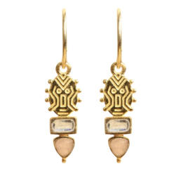 Komi Labradorite Gold Vermeil Earrings / Muja Juma