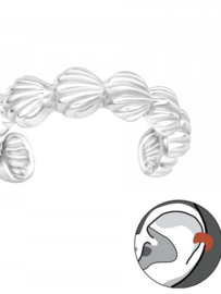 Schelpen Ear Cuff - Sterling Zilver