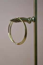 Large Hoops - Stainless Steel Goud