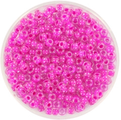 Miyuki Rocailles 3 mm Fuchsia Lined Crystal 209