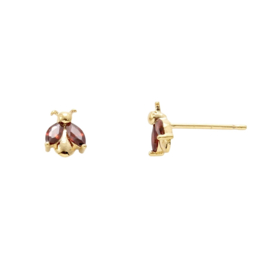 Ladybird Gold Vermeil Ear Studs
