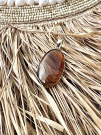 Montana Agate Pendant Sterling Silver