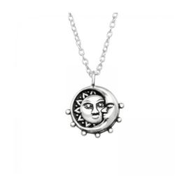 Sterling Silver Moon & Sun Necklace