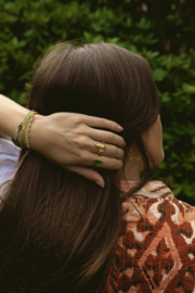 Elephant Head Ring Gold Vermeil