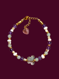 Amethyst Butterfly Bracelet